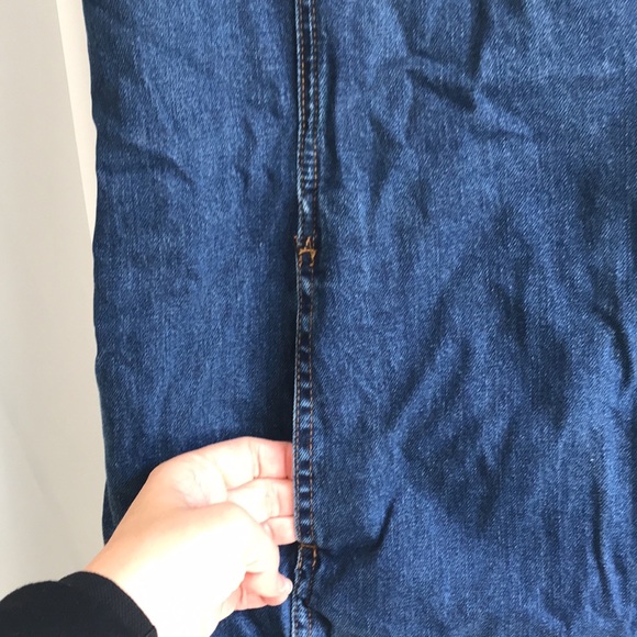 Fat Face Denim Blue Jean Jumper Dress size 14 - Picture 3 of 12